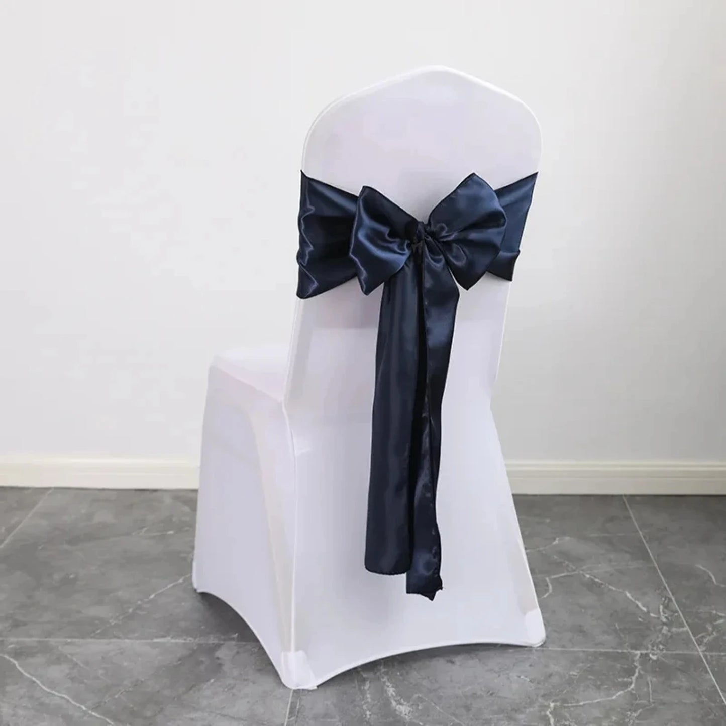 New Elegant 10pcs/Lot Satin Chair Sashes Bow