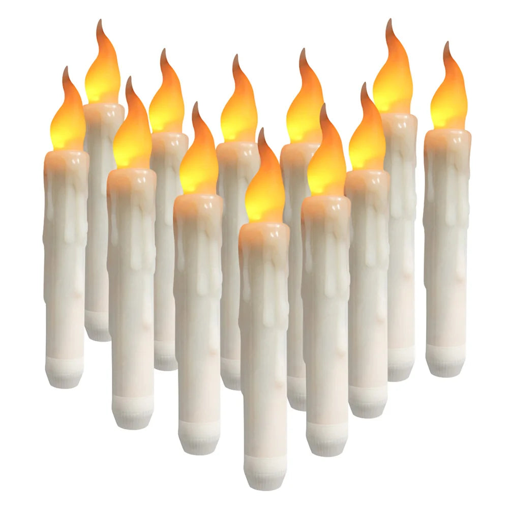 12/24Pcs Flameless LED Candle Battery Operated Flickering Candle