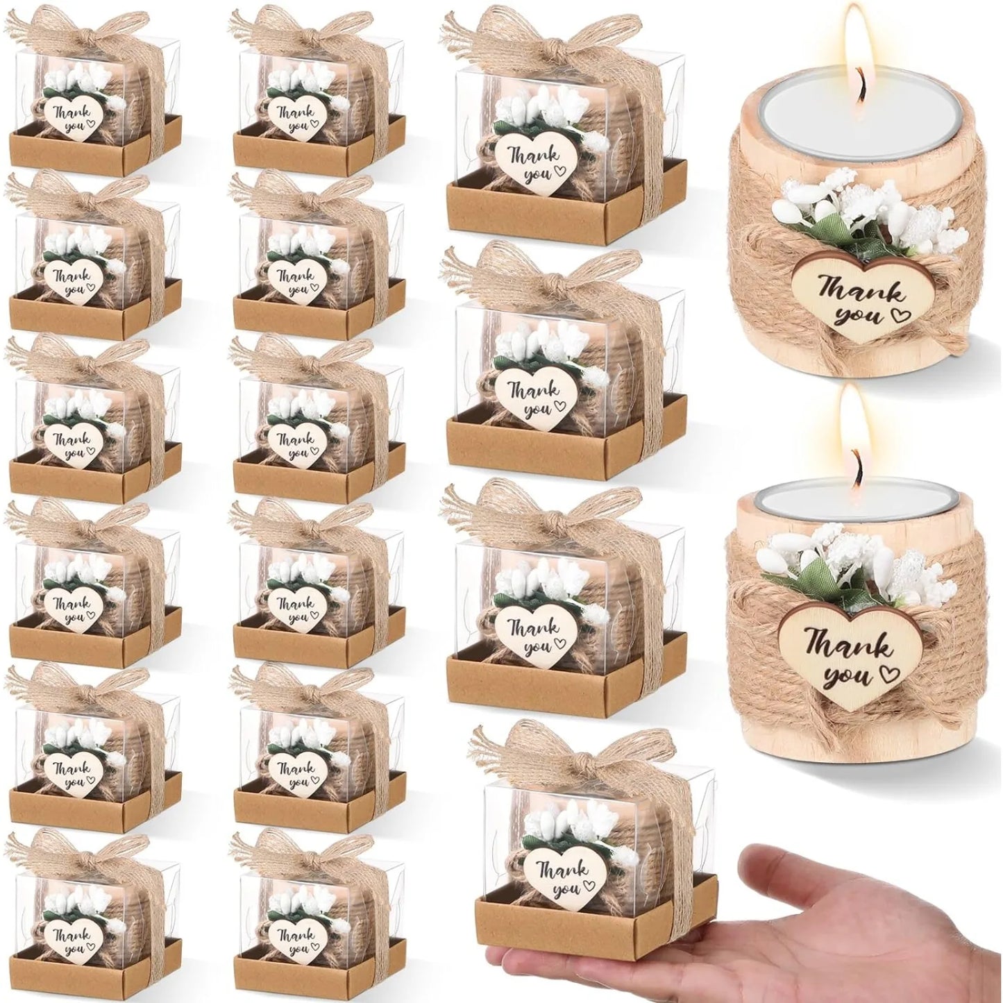 Tealight Holder Thank You Party Favors