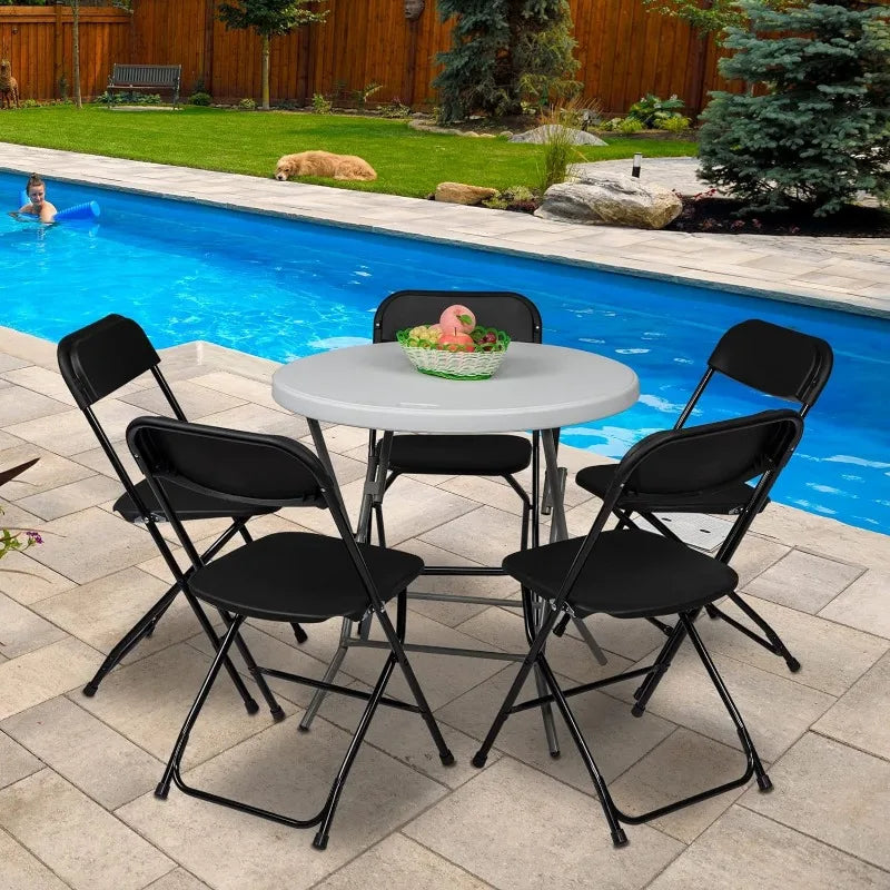 10 Pack Black Folding Chair. Great For Parties.