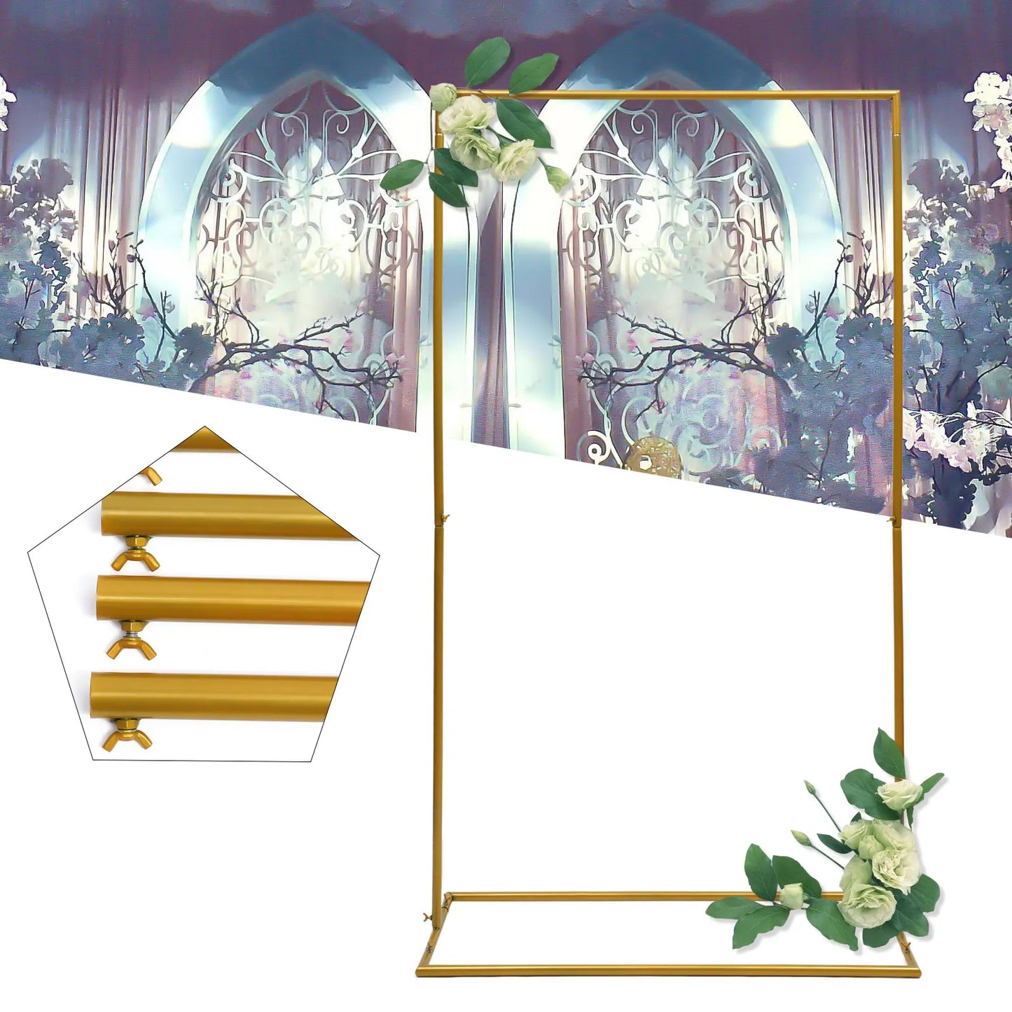 Wedding Arch Metal Backdrop