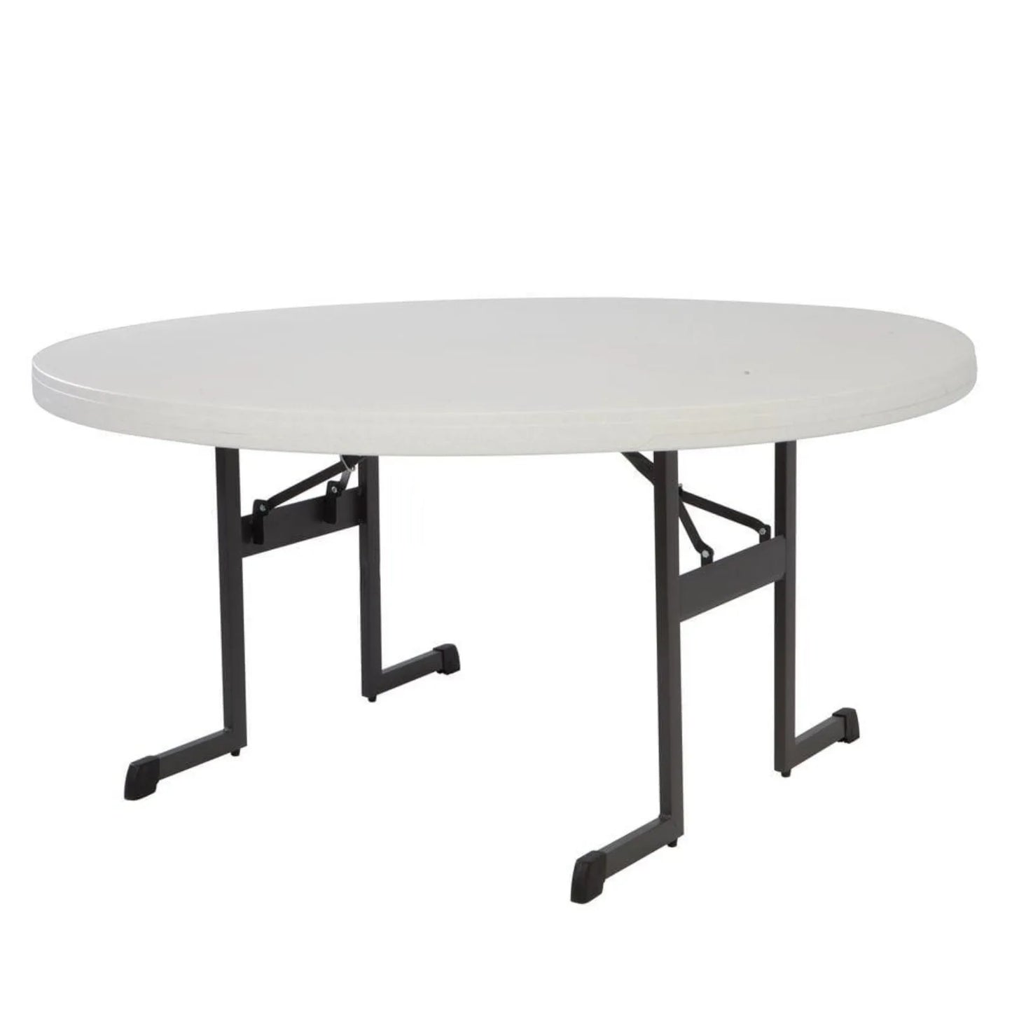 33 in. Round Plastic Portable Folding Bar Table