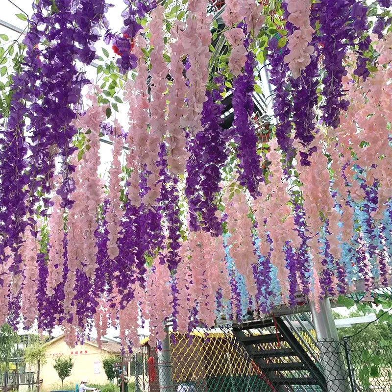 Artificial Wisteria Flower Hanging Garland