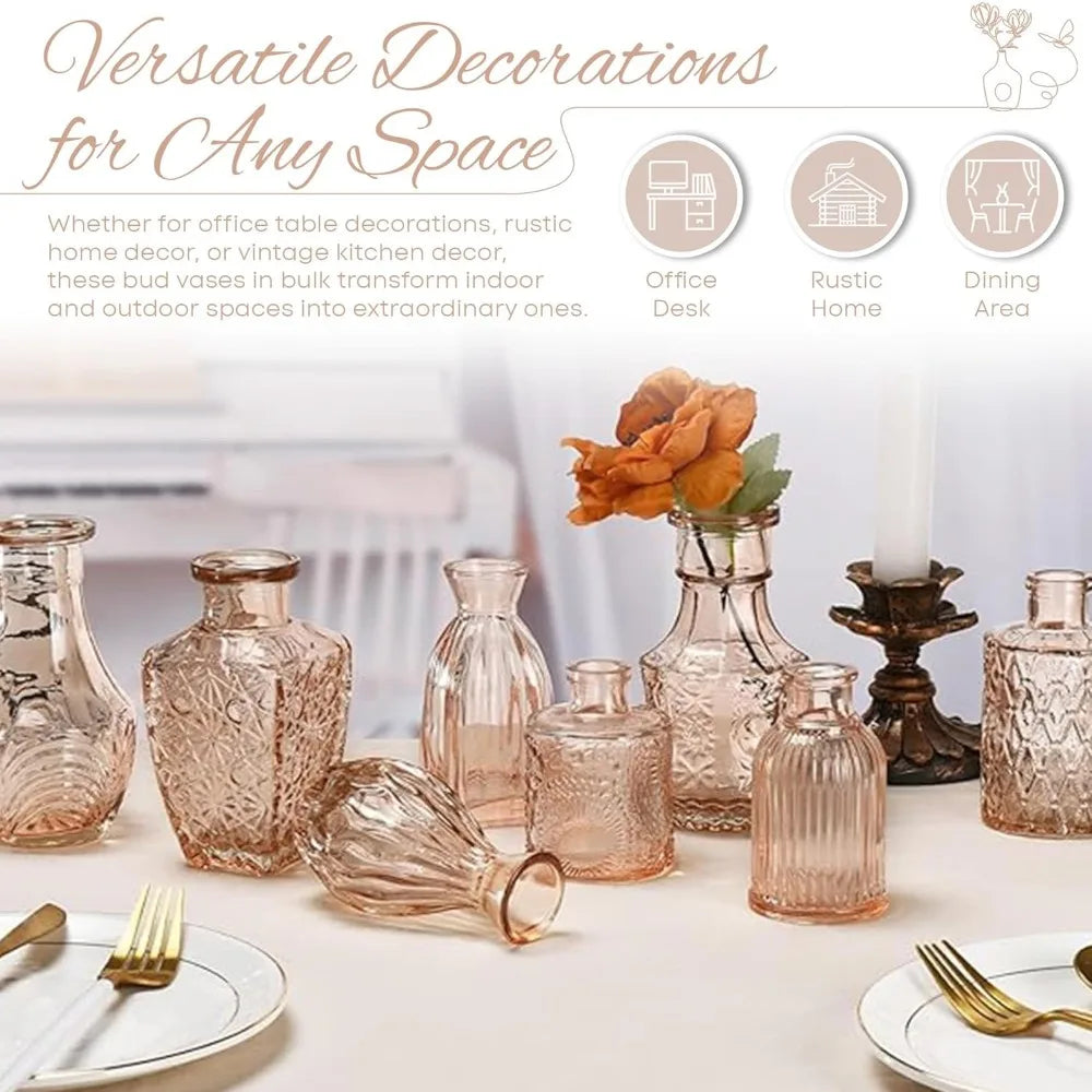 Clear Glass Vases for All Party Decor & Centerpiece Table Decorations