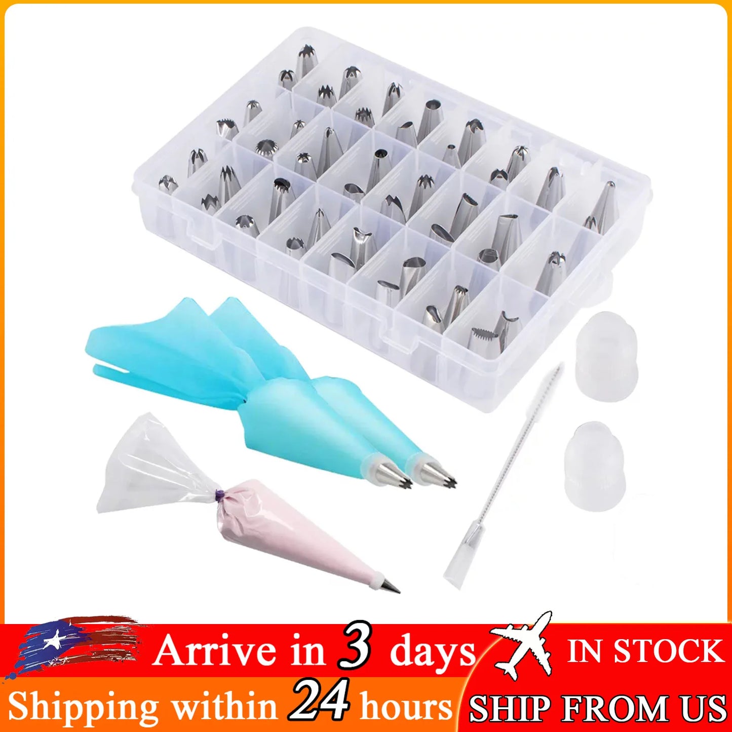 63/126Pcs Cake Decorating Set Stainless Steel Accessories