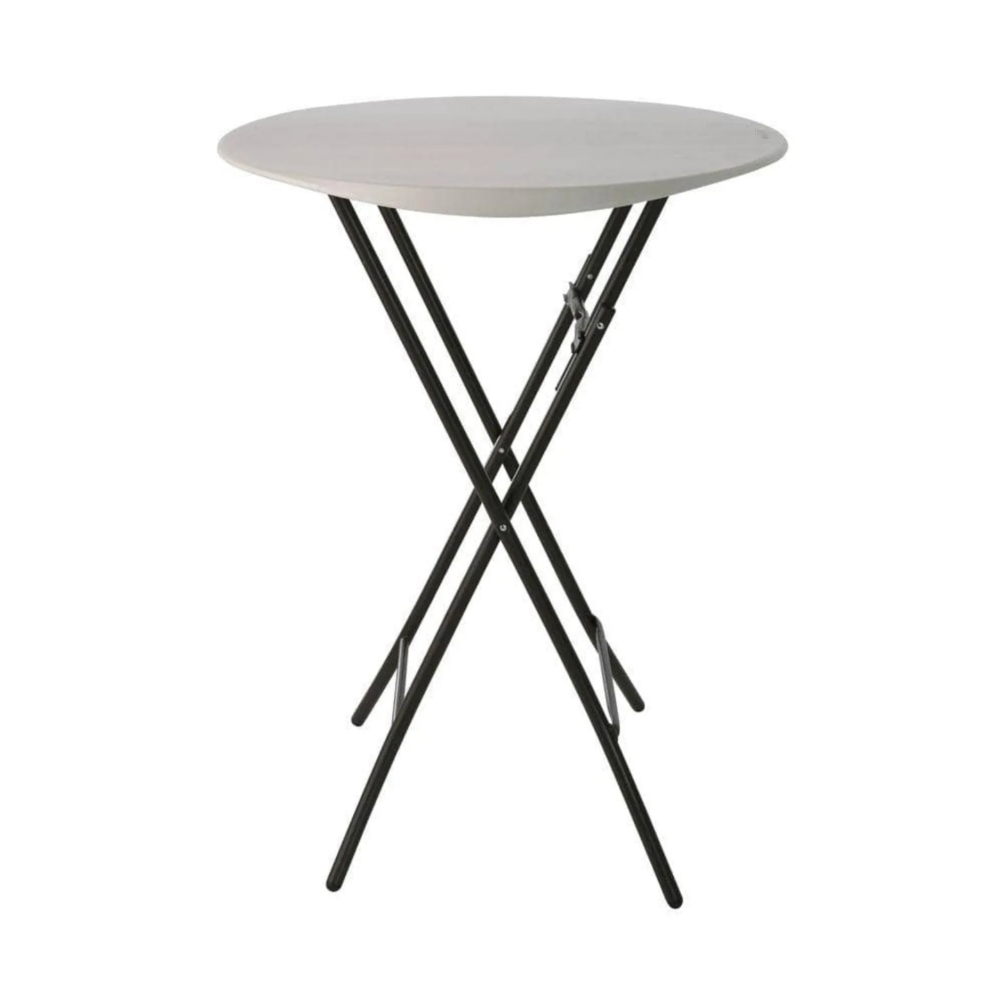 33 in. Round Plastic Portable Folding Bar Table