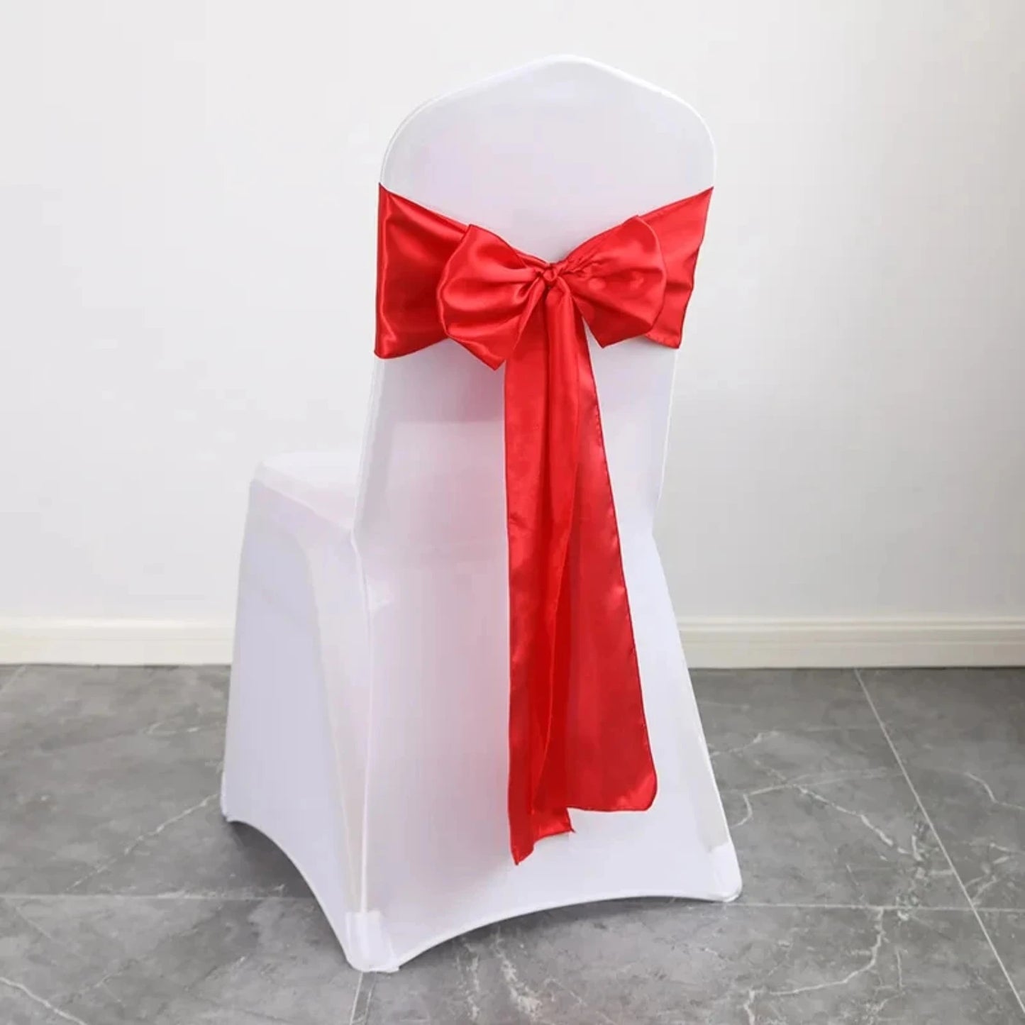 New Elegant 10pcs/Lot Satin Chair Sashes Bow