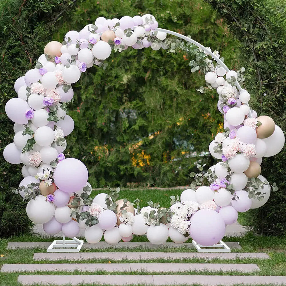 Large Round Metal Backdrop Stand Wedding Archway