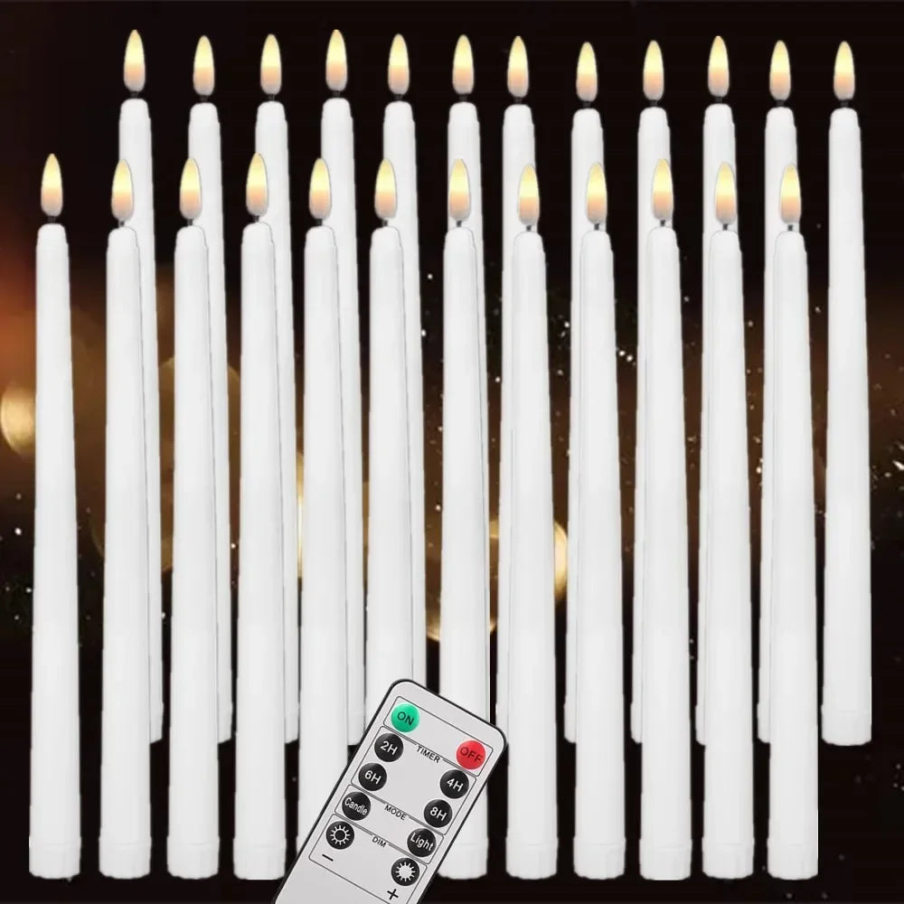 12/24Pcs Flameless LED Candle Battery Operated Flickering Candle