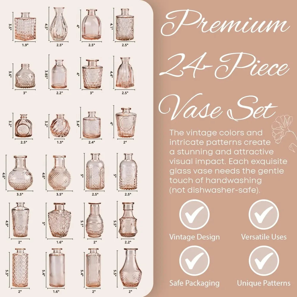 Clear Glass Vases for All Party Decor & Centerpiece Table Decorations