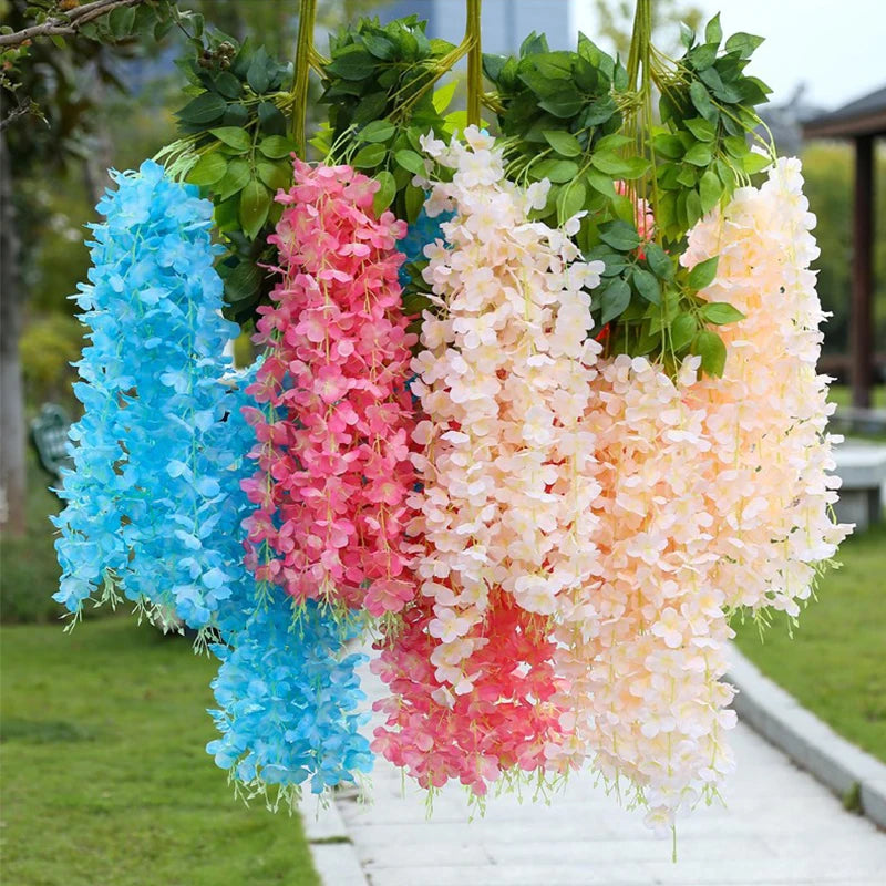 Artificial Wisteria Flower Hanging Garland