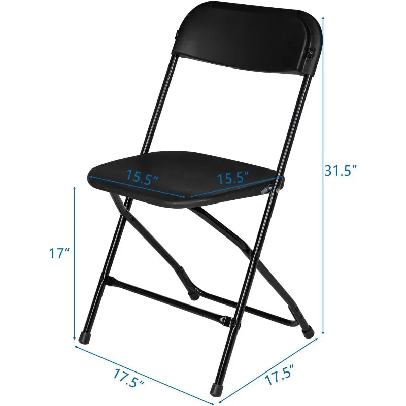 10 Pack Black Folding Chair. Great For Parties.