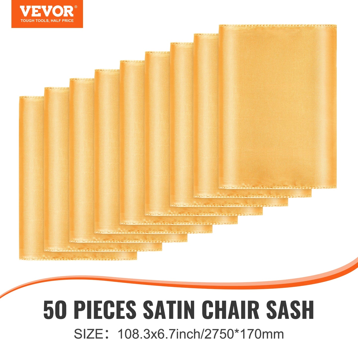 50/100pcs Stretch Spandex Chair Sashes Bows