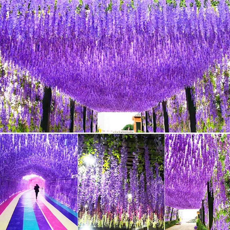 Artificial Wisteria Flower Hanging Garland