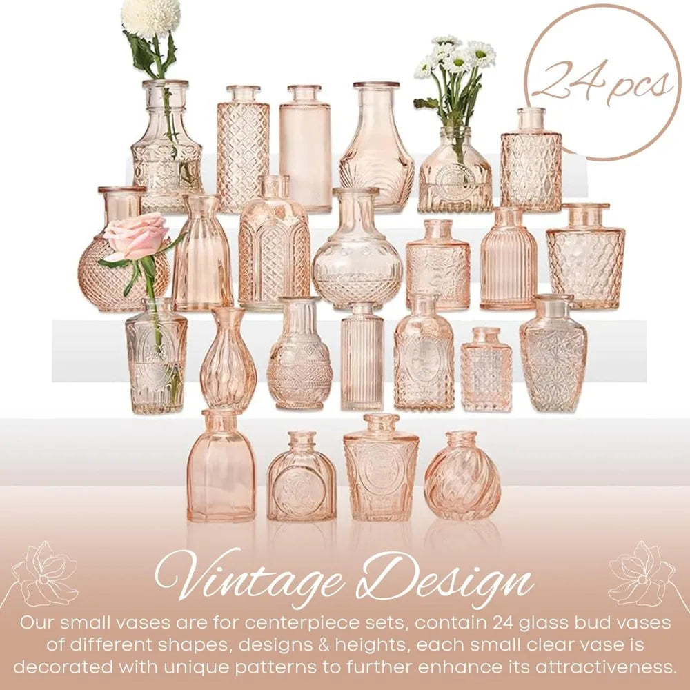 Clear Glass Vases for All Party Decor & Centerpiece Table Decorations